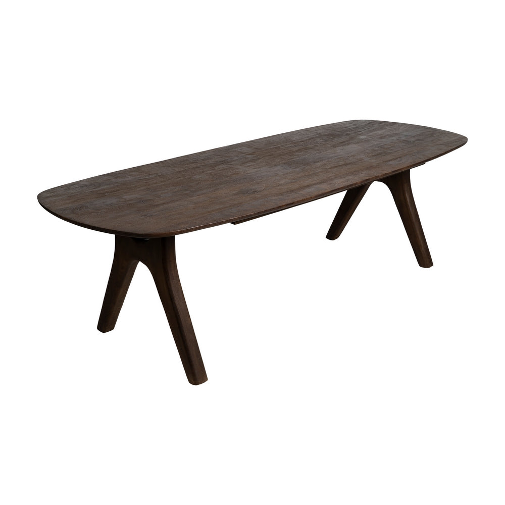 BROWN MANGO WOOD DINING TABLE 260 X 100 X 76 CM