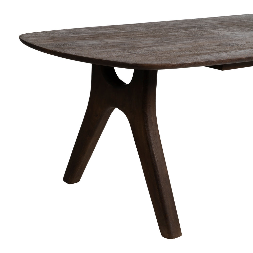 BROWN MANGO WOOD DINING TABLE 260 X 100 X 76 CM