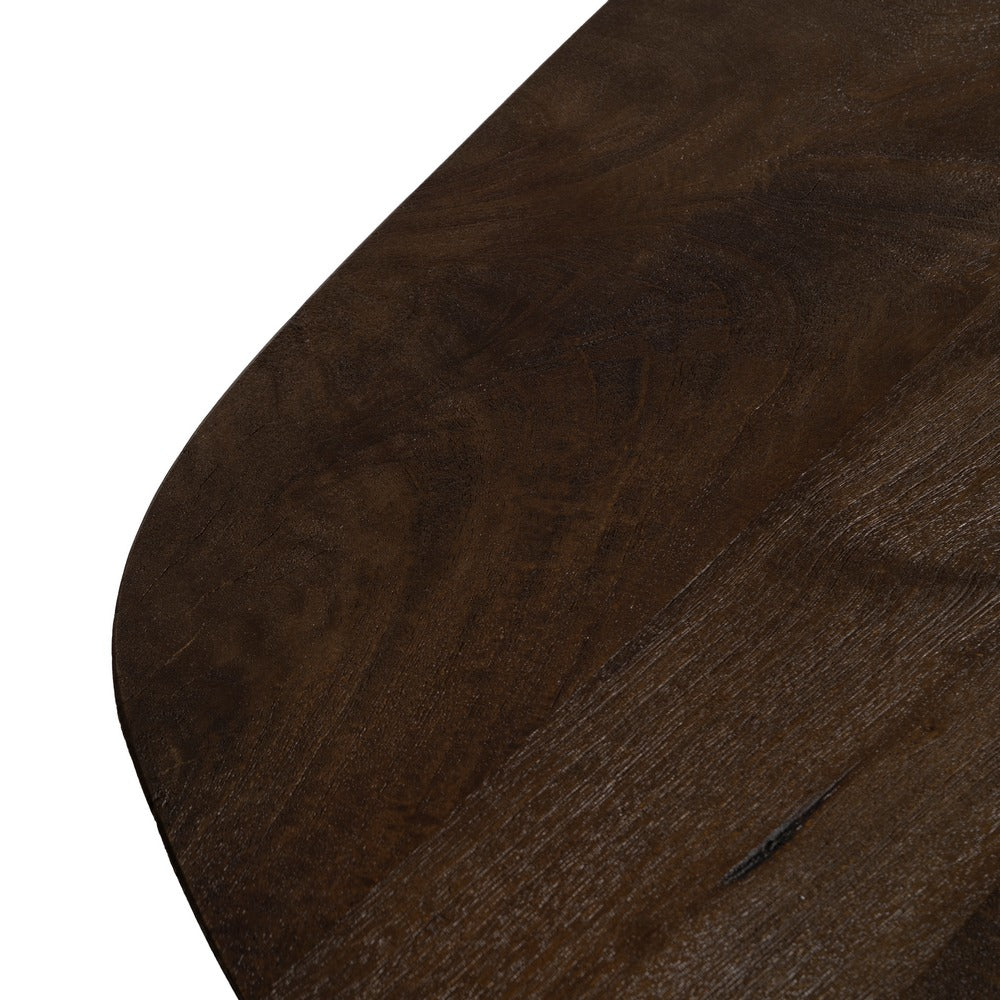 BROWN MANGO WOOD DINING TABLE 260 X 100 X 76 CM