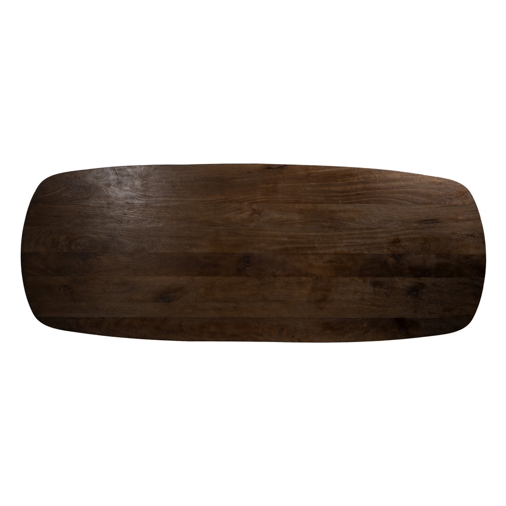BROWN MANGO WOOD DINING TABLE 260 X 100 X 76 CM