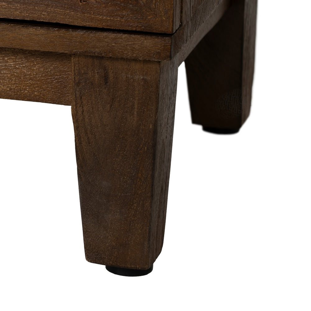 BROWN MANGO WOOD LIVING ROOM DISPLAY CABINET 80 X 40 X 140 CM