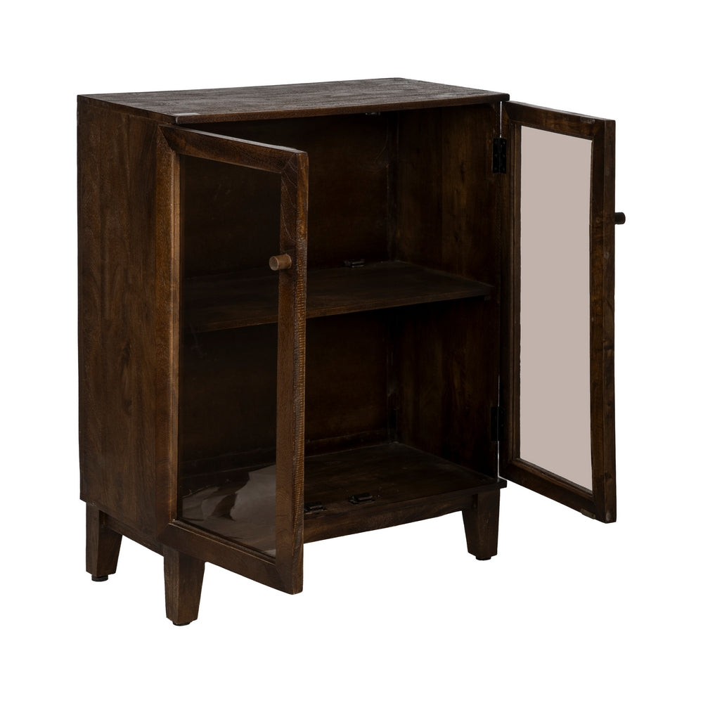 BROWN MANGO WOOD LIVING ROOM CABINET 80 X 40 X 100 CM