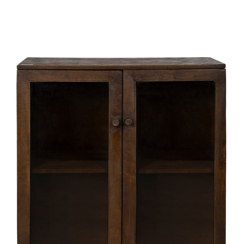 BROWN MANGO WOOD LIVING ROOM CABINET 80 X 40 X 100 CM