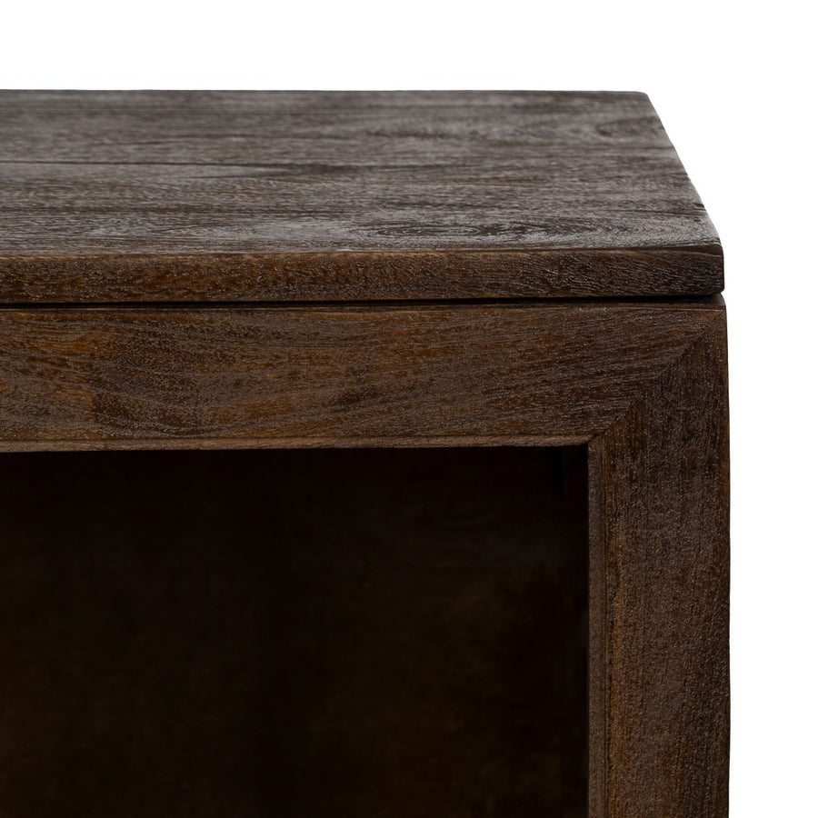 BROWN MANGO WOOD LIVING ROOM CABINET 80 X 40 X 100 CM