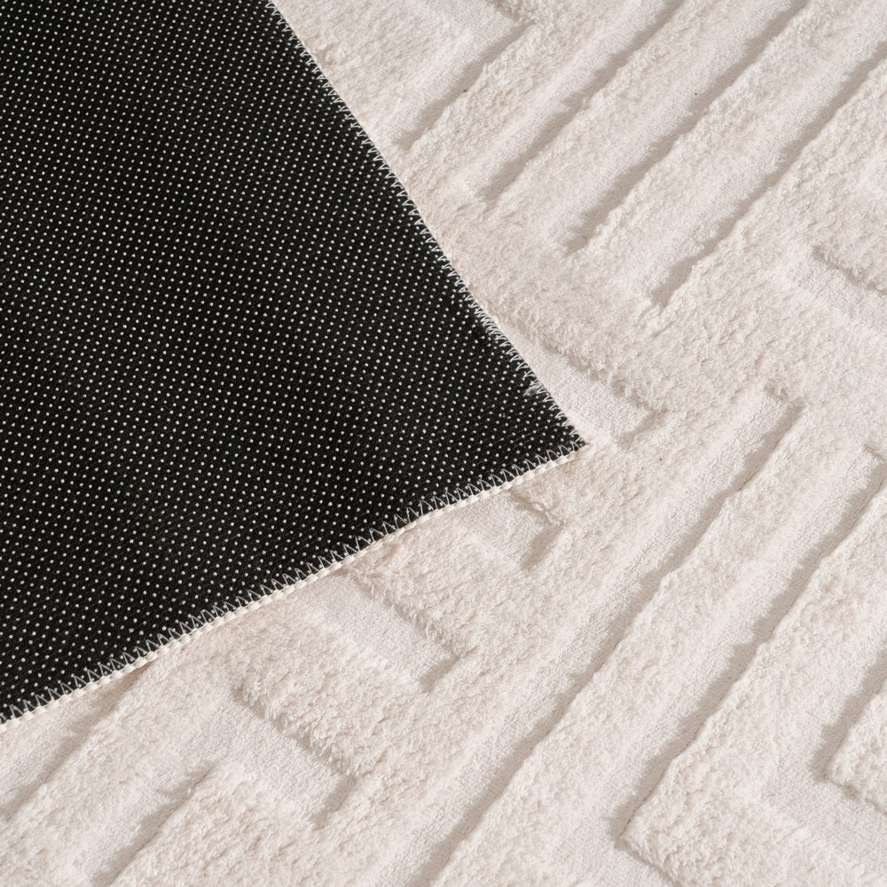 RAW GEOMETRIC POLYESTER RUG 80 X 1.70 X 150 CM