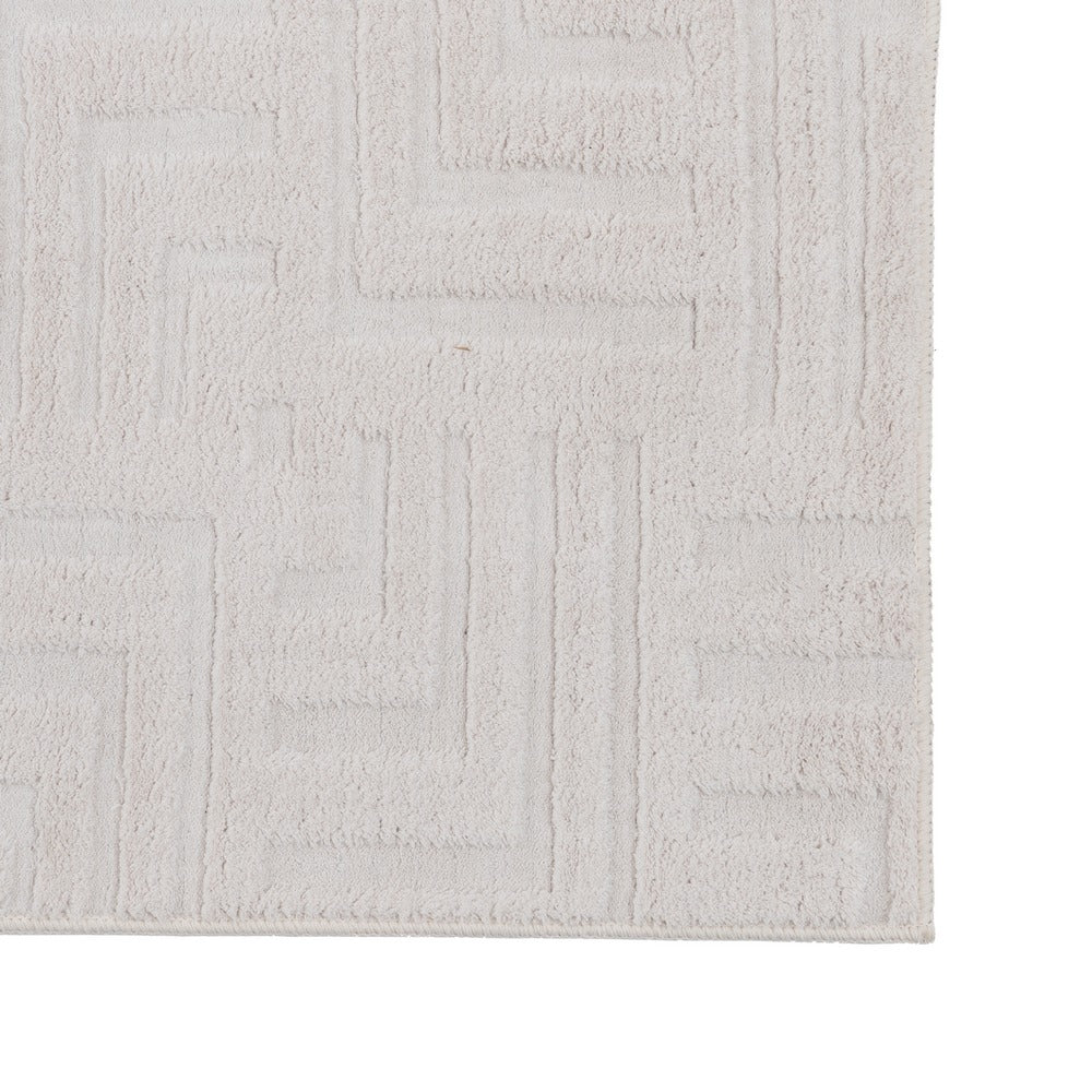 GEOMETRIC RAW POLYESTER RUG 160 X 1.70 X 230 CM
