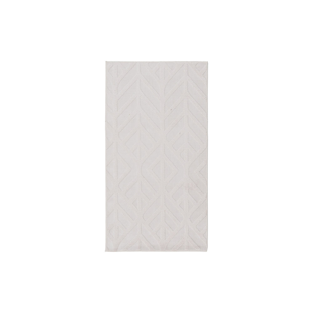 ALFOMBRA GEOM�TRICO CRUDO POLIESTER 80 X 1,70 X 150 CM
