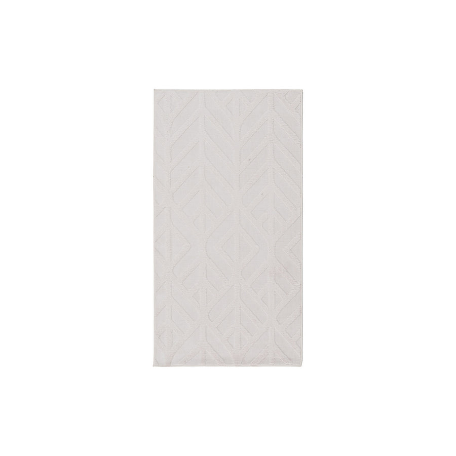 ALFOMBRA GEOMÉTRICO CRUDO POLIESTER 80 X 1,70 X 150 CM