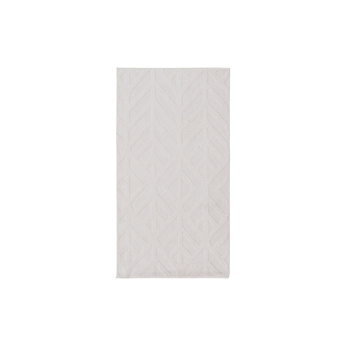 ALFOMBRA GEOMÉTRICO CRUDO POLIESTER 80 X 1,70 X 150 CM