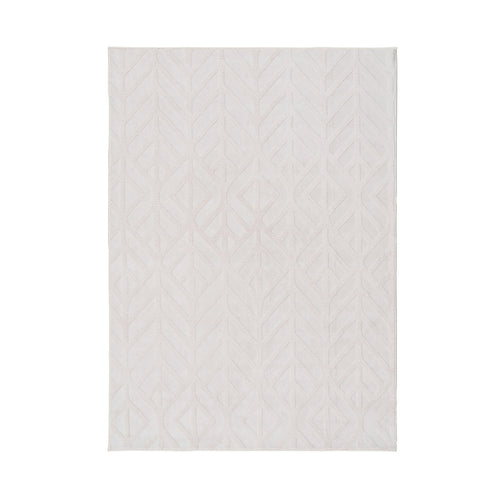 ALFOMBRA GEOM�TRICO CRUDO POLIESTER 160 X 1,70 X 230 CM