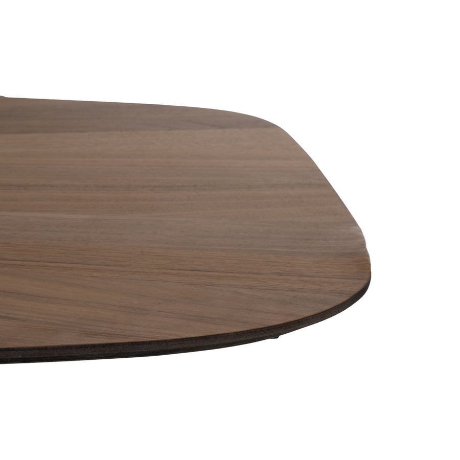 MESA COMEDOR NATURAL-NEGRO DM-METAL 178 X 80 X 77 CM