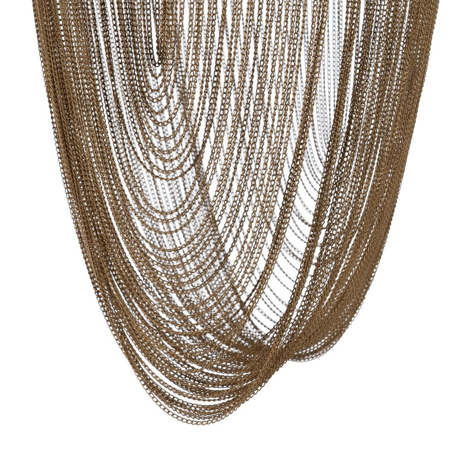 LÁMPARA TECHO ORO METAL 60 X 60 X 80 CM
