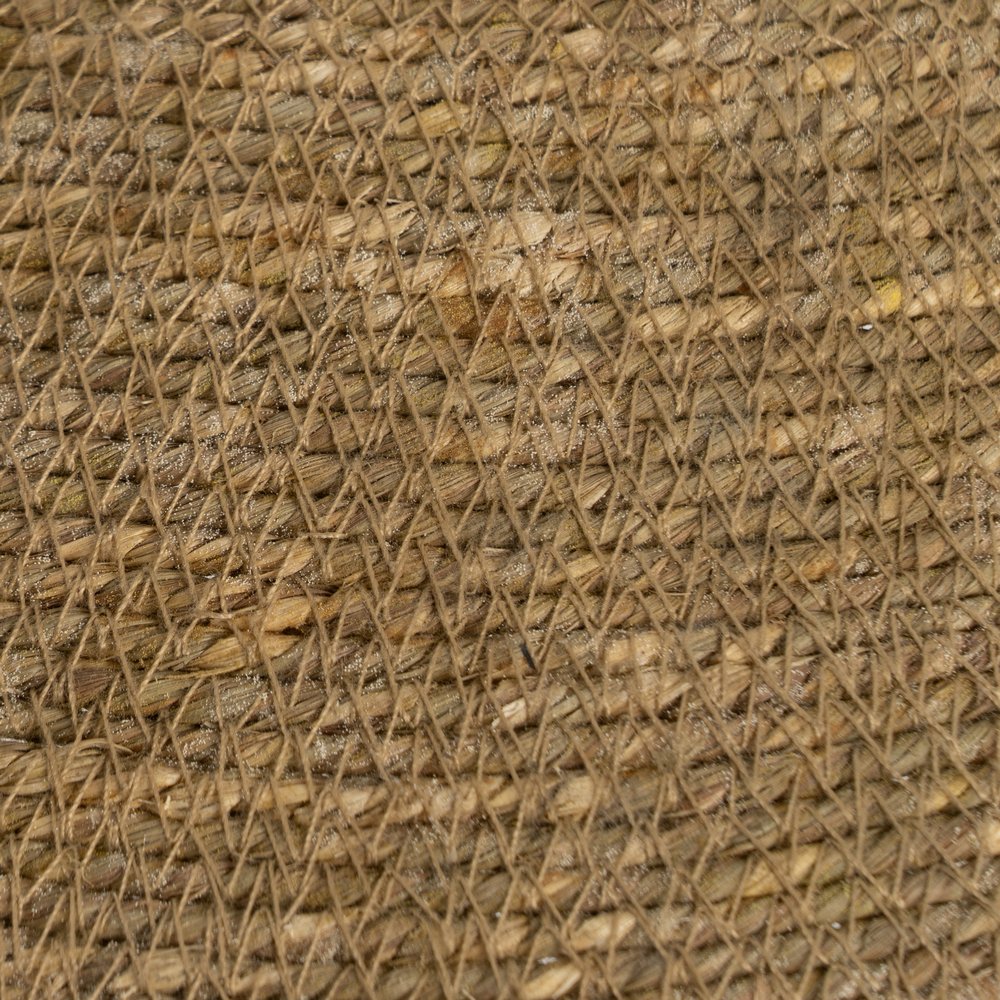 LAMPARA TECHO BEIGE FIBRA NATURAL 40 X 40 X 12 CM