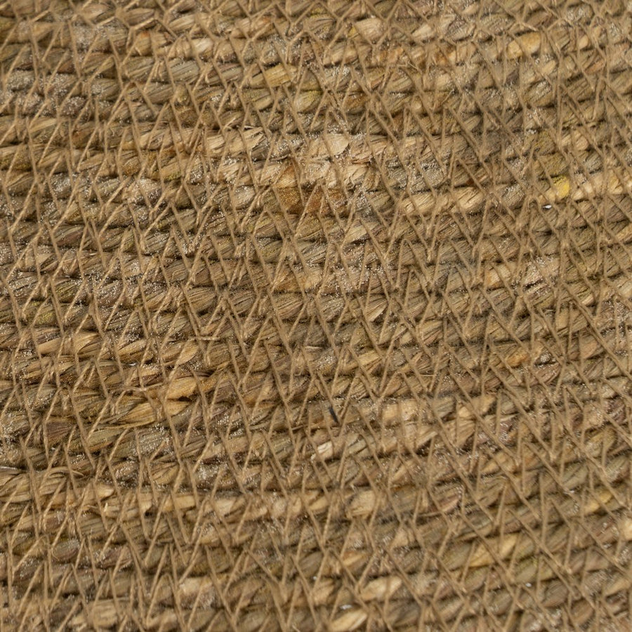 LAMPARA TECHO BEIGE FIBRA NATURAL 50 X 50 X 16 CM