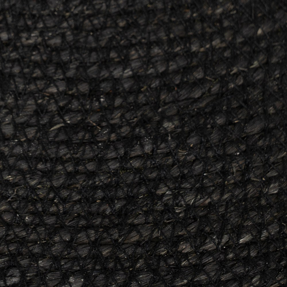 LAMPARA TECHO NEGRO FIBRA NATURAL 50 X 50 X 16 CM