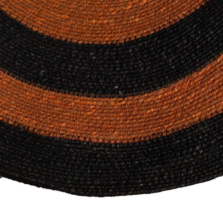 LAMPARA TECHO NARANJA-NEGRO 94 X 94 X 7 CM
