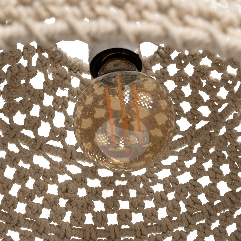WHITE COTTON CEILING LIGHT 50 X 50 X 30 CM