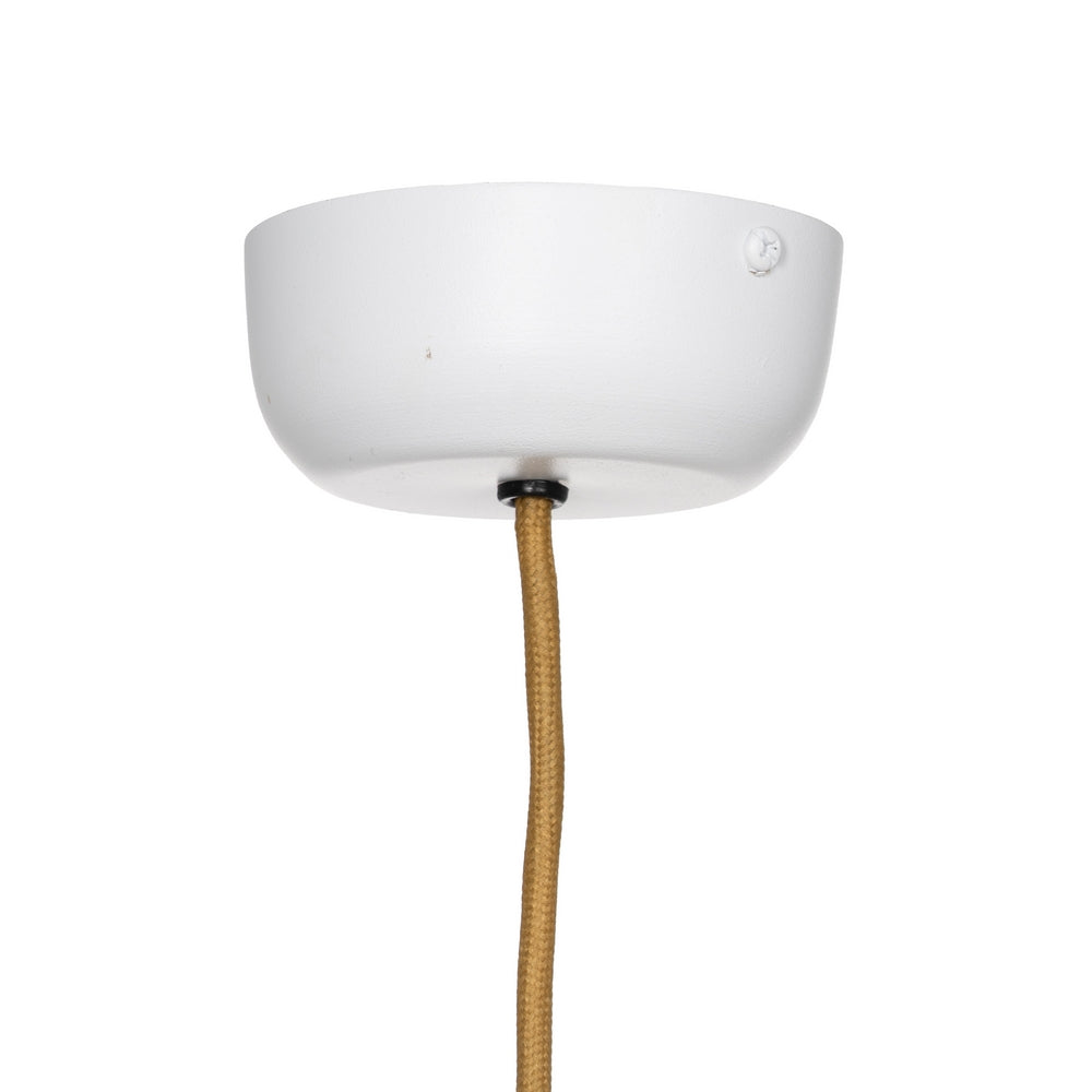 WHITE COTTON CEILING LIGHT 50 X 50 X 30 CM