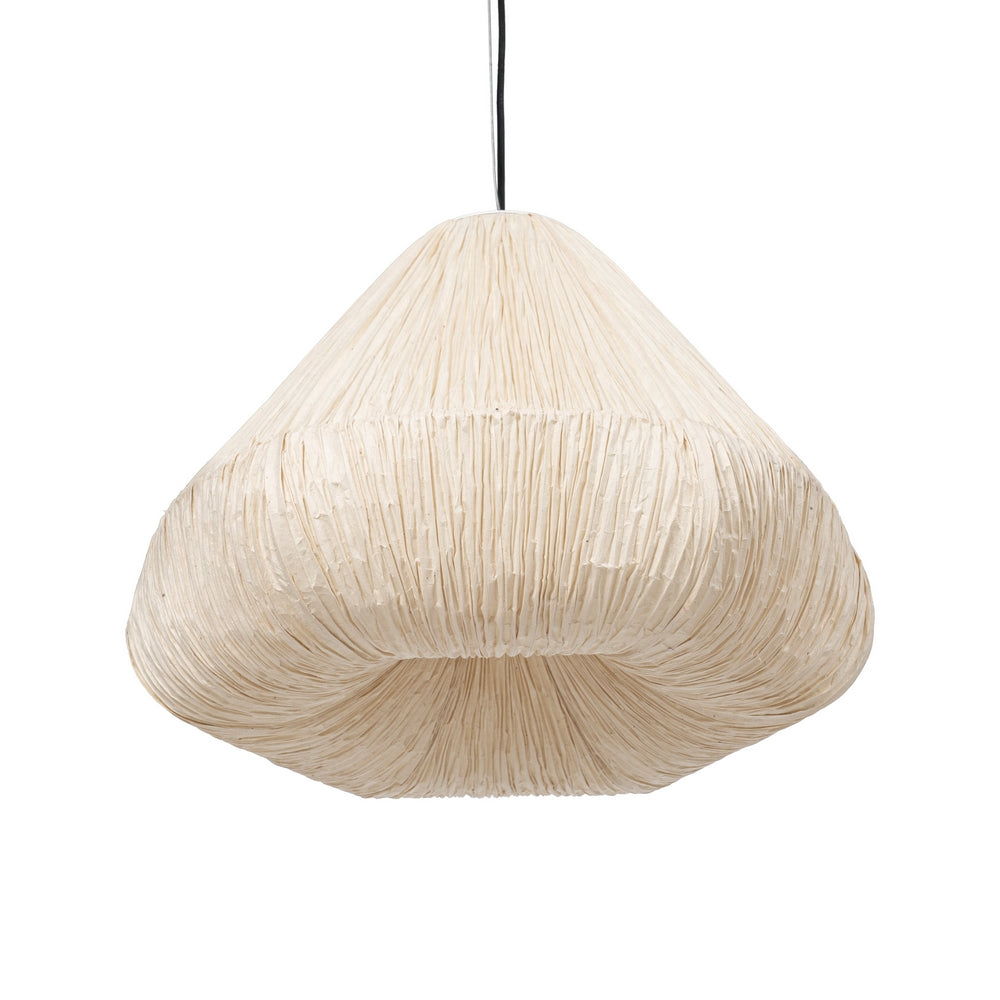 BEIGE PAPER-METAL CEILING LAMP 49 X 49 X 40 CM