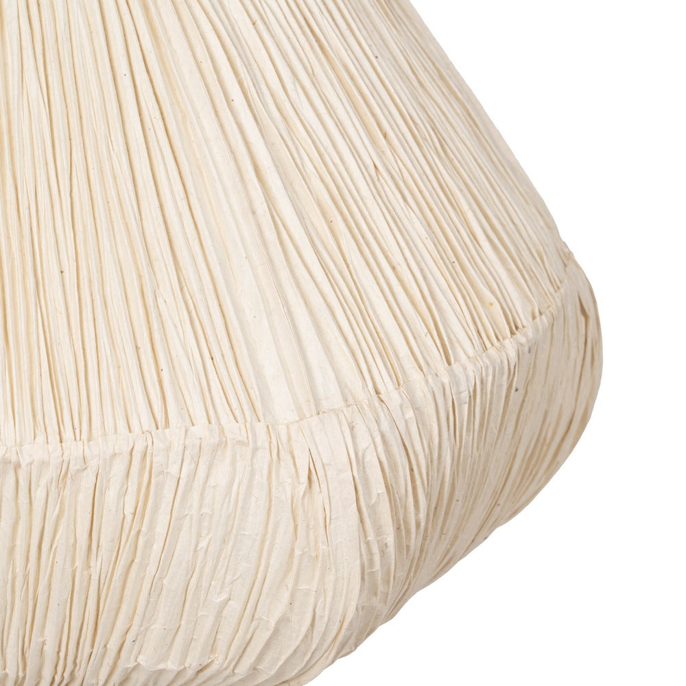 BEIGE PAPER-METAL CEILING LAMP 49 X 49 X 40 CM