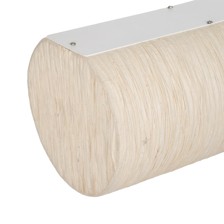 LÁMPARA TECHO BEIGE PAPEL-METAL 1,20 X 1,20 X 20 CM
