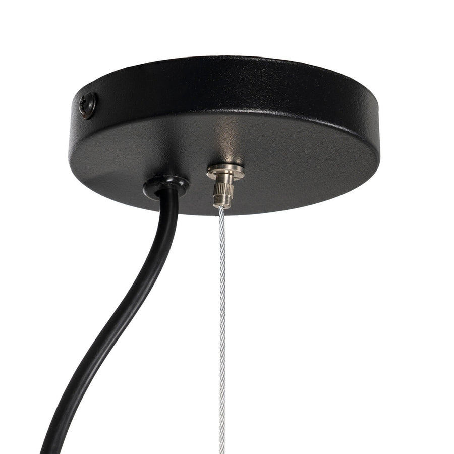 LÁMPARA TECHO BEIGE PAPEL-METAL 60 X 60 X 20 CM