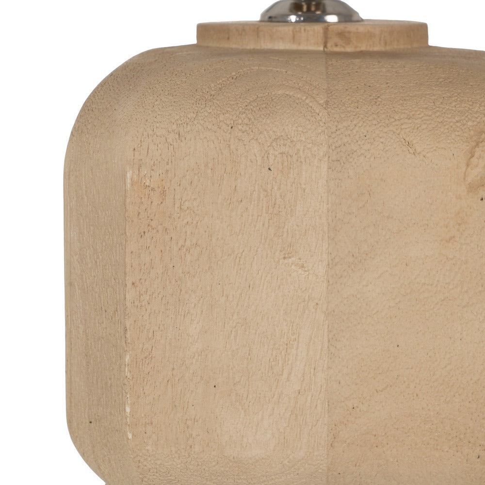 NATURAL TABLE LAMP BASE 15 X 15 X 29 CM