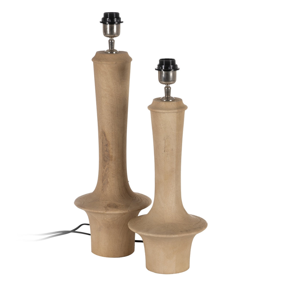 TABLE LAMP BASE NATURAL 18 X 18 X 40 CM