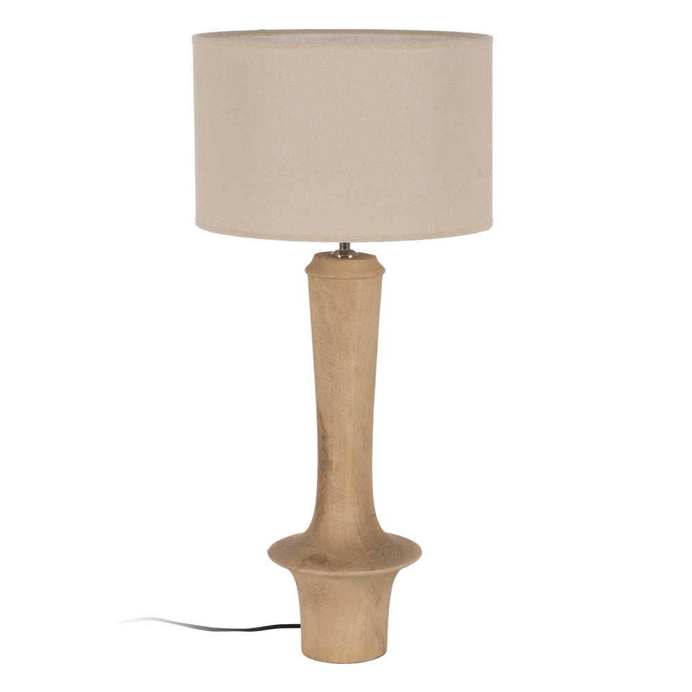 NATURAL TABLE LAMP BASE 19 X 19 X 50 CM