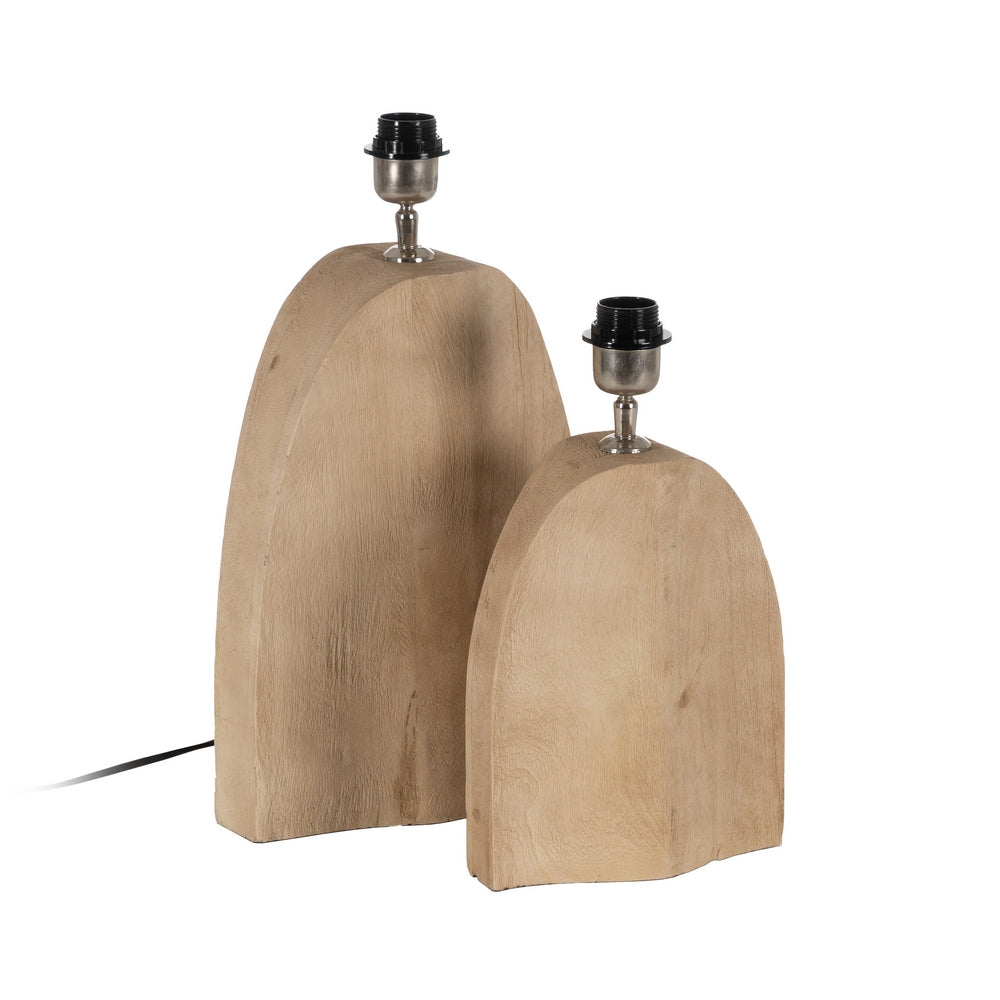 NATURAL TABLE LAMP BASE 25 X 11 X 36 CM