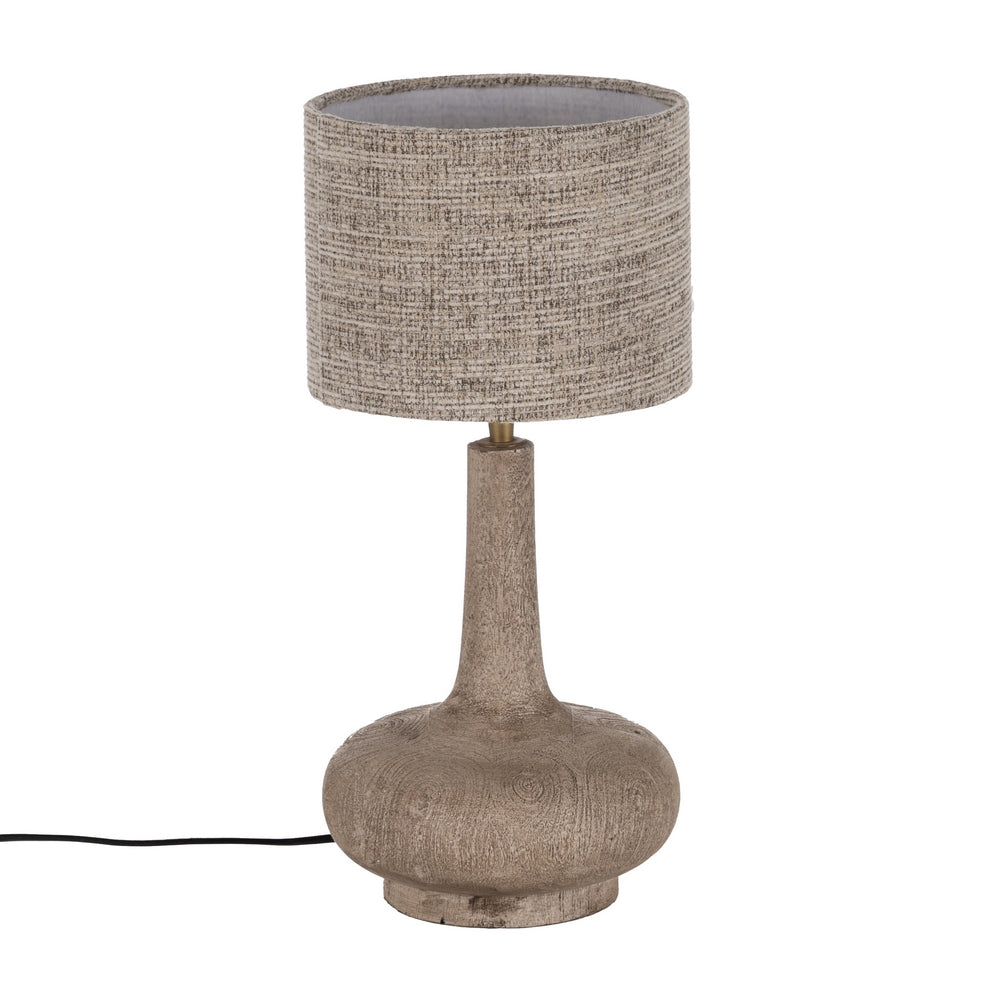 BASE LÁMPARA MESA MARRÓN MADERA DE MANGO 20 X 20 X 25 CM
