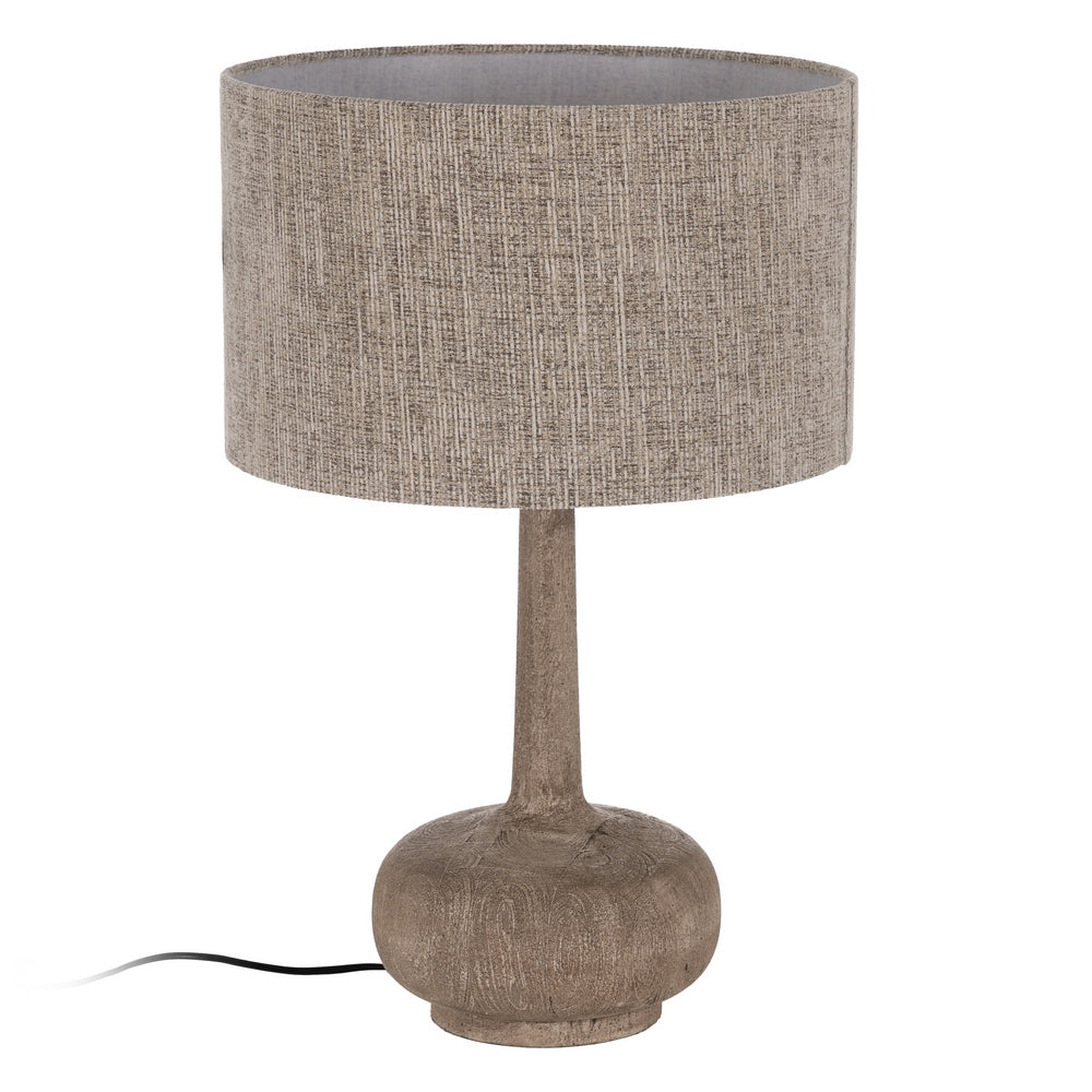 BASE LÁMPARA MESA MARRÓN MADERA DE MANGO 25 X 25 X 36 CM