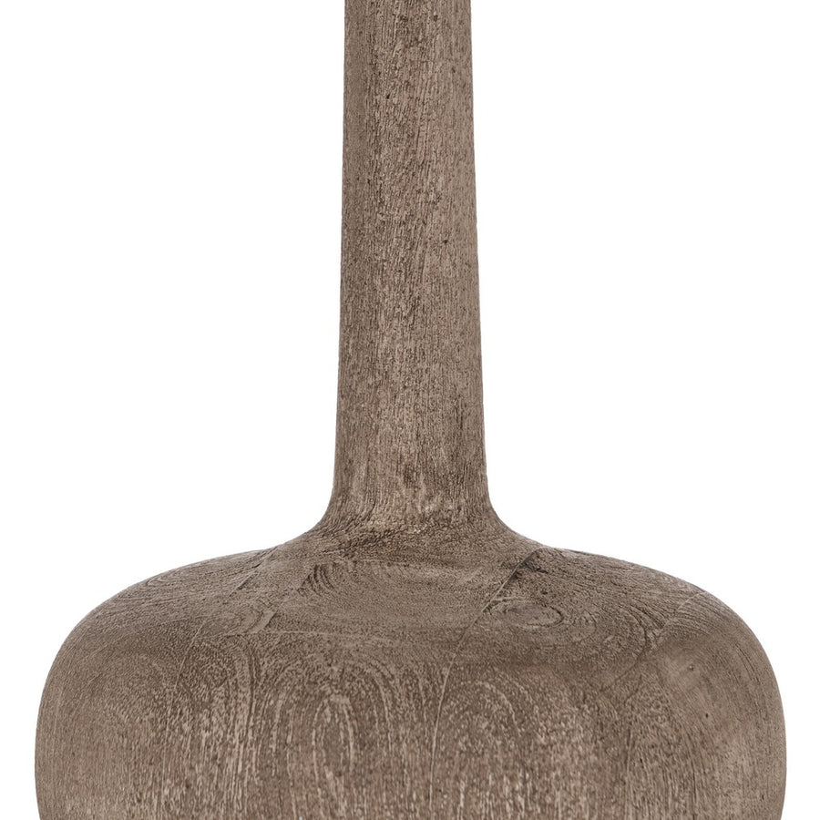 BASE LÁMPARA MESA MARRÓN MADERA DE MANGO 25 X 25 X 36 CM