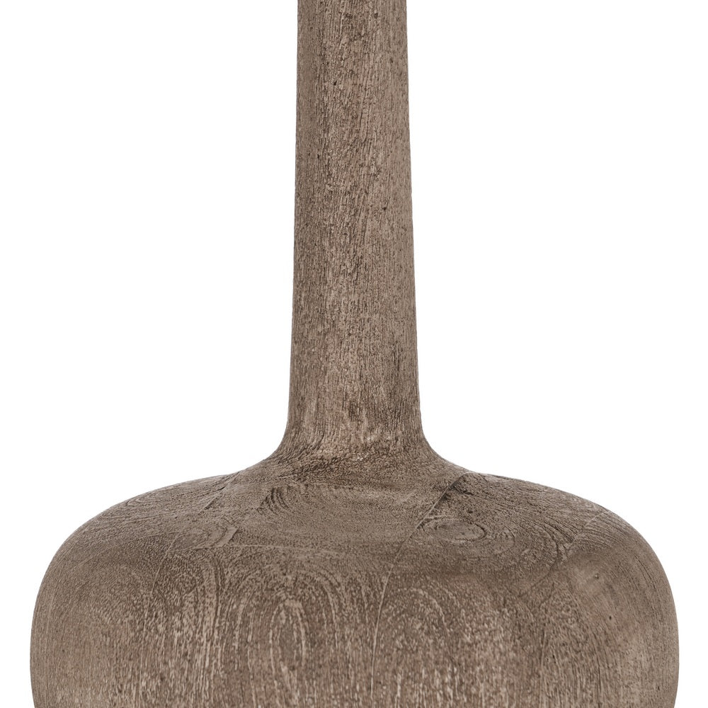 BASE LÁMPARA MESA MARRÓN MADERA DE MANGO 25 X 25 X 36 CM