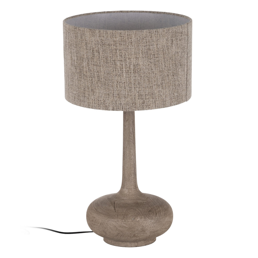 BASE LÁMPARA MESA MARRÓN MADERA DE MANGO 30 X 30 X 47 CM