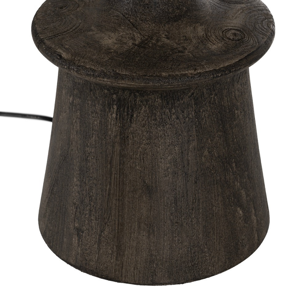 BASE LÁMPARA MESA MARRÓN MADERA DE MANGO 20 X 20 X 45 CM