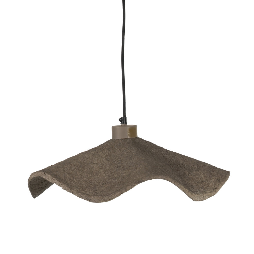 L�MPARA TECHO GRIS PAPEL MACH� 44 X 44 X 18 CM