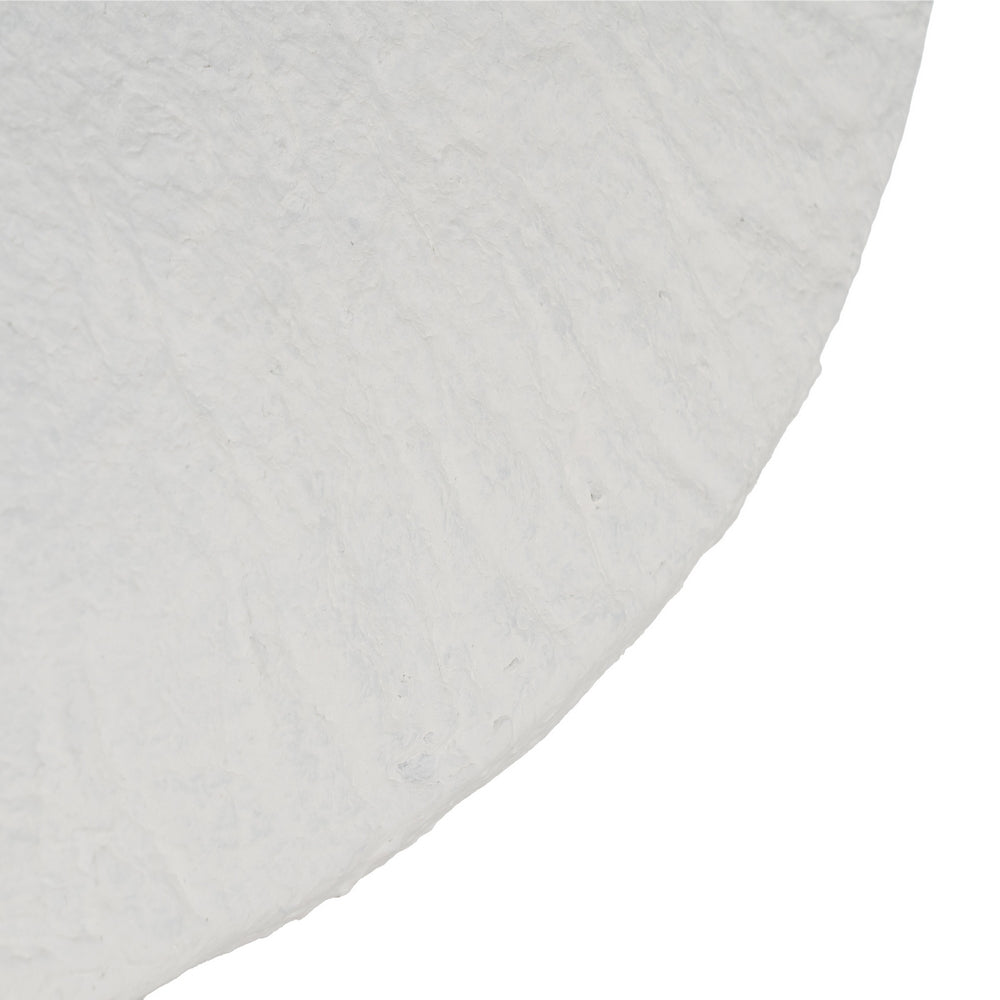 WHITE-GOLD PAPER MACHE CEILING LAMP 53 X 39 X 18 CM