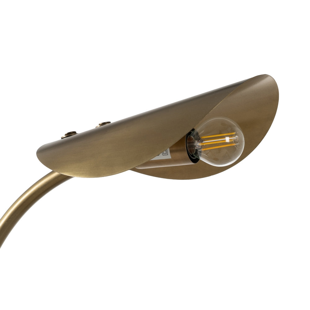 L�MPARA MESA ORO METAL ILUMINACI�N 34 X 20 X 65 CM