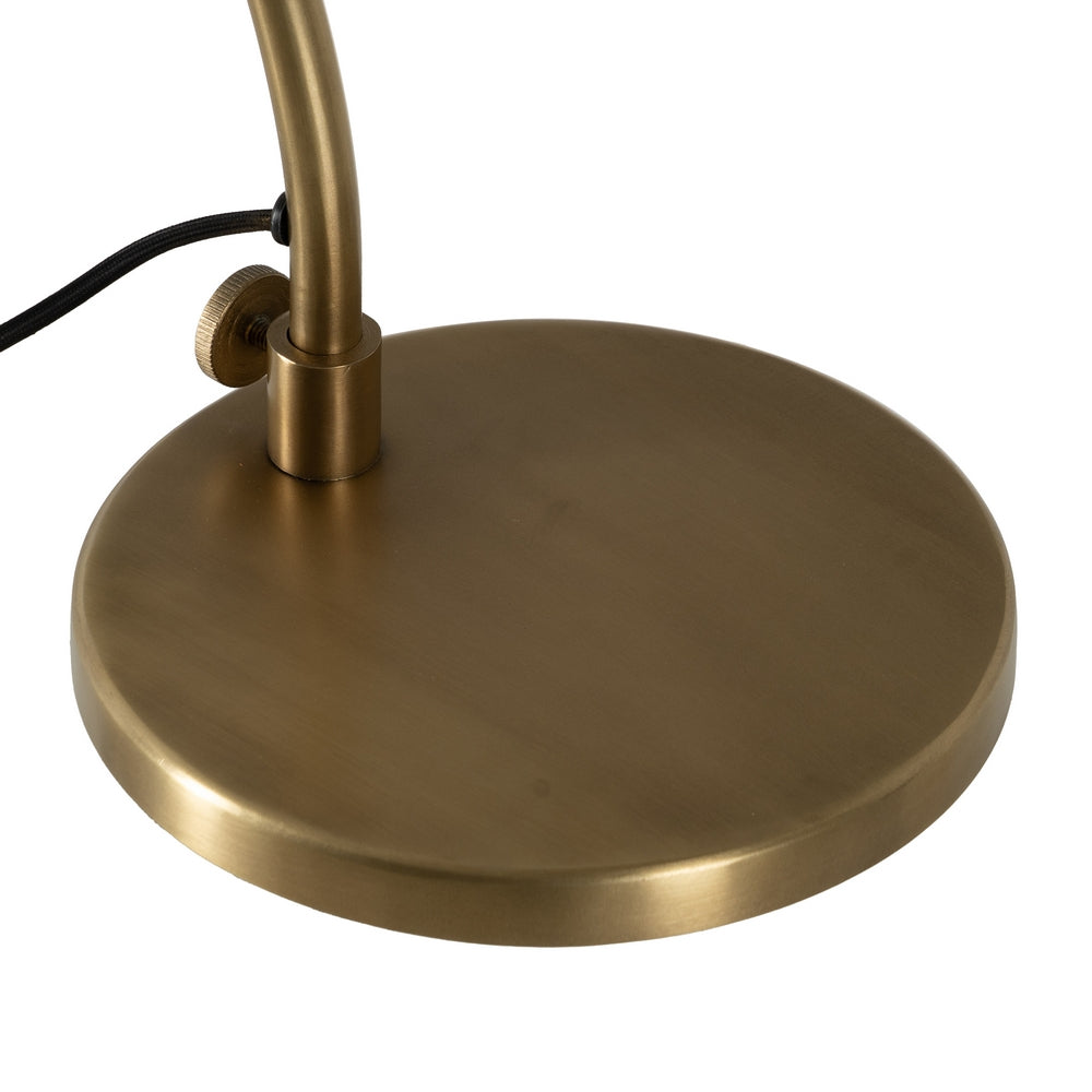 LÁMPARA MESA ORO METAL ILUMINACIÓN 34 X 20 X 65 CM