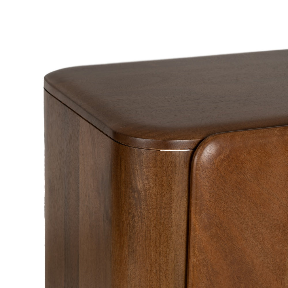 BROWN MANGO WOOD LIVING ROOM CABINET 104 X 45 X 110 CM