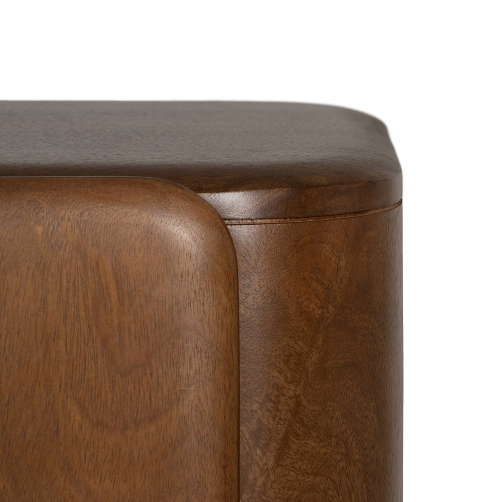 BROWN MANGO WOOD LIVING ROOM CABINET 104 X 45 X 110 CM