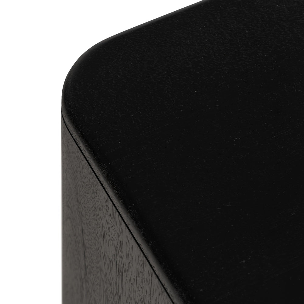 BROWN-BLACK TV CABINET WOOD LIVING ROOM 160 X 40 X 50 CM