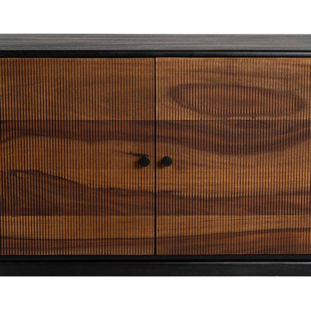 APARADOR MARR�N-NEGRO MADERA SAL�N 160 X 40 X 75 CM
