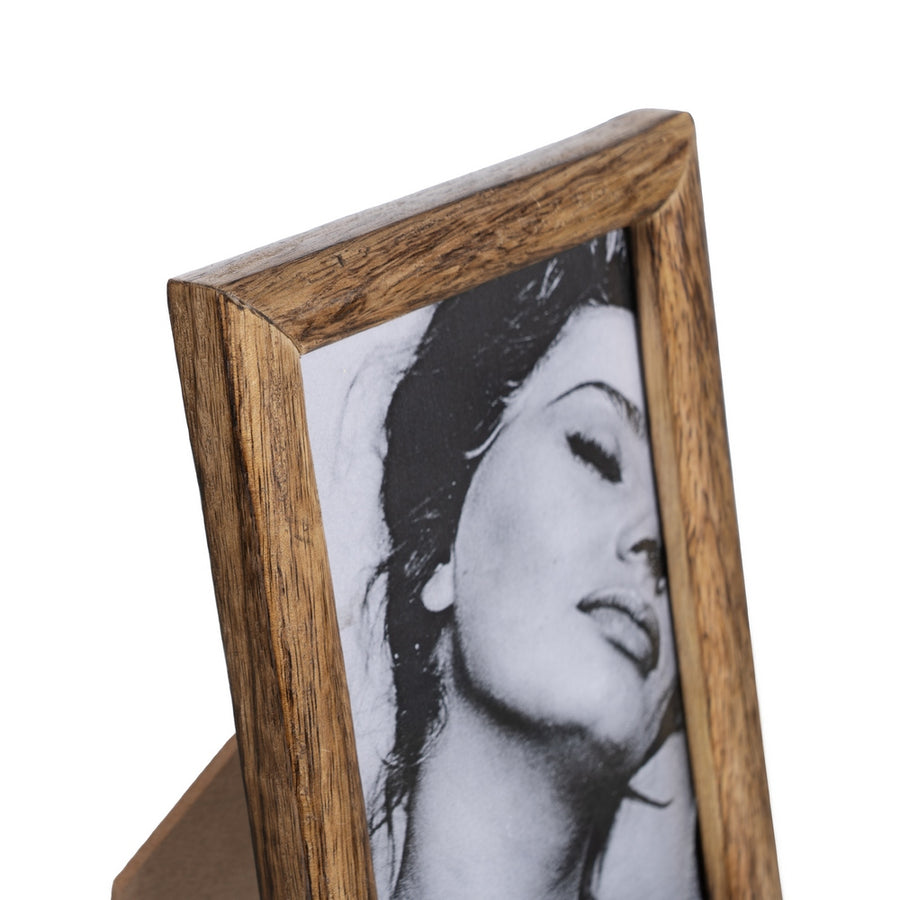 PORTAFOTOS NATURAL MADERA DE MANGO 12 X 2,50 X 17 CM