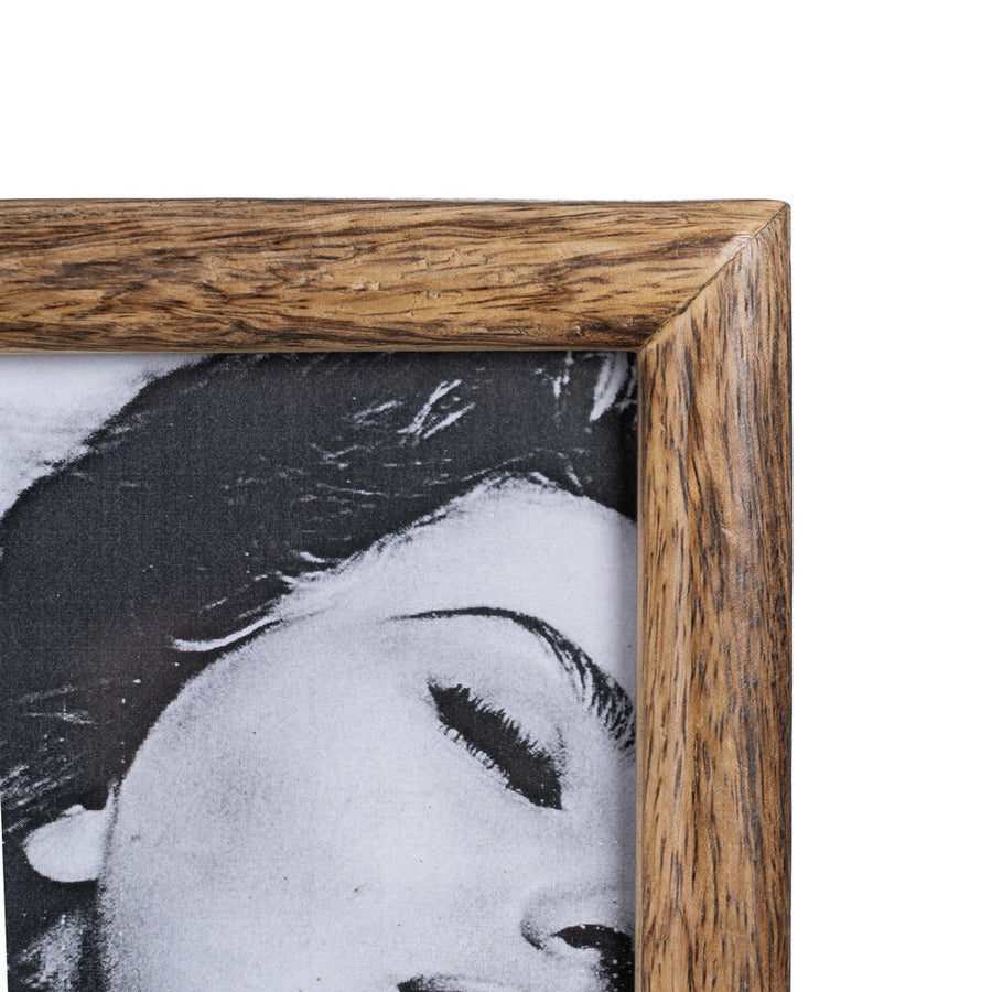PORTAFOTOS NATURAL MADERA DE MANGO 12 X 2,50 X 17 CM