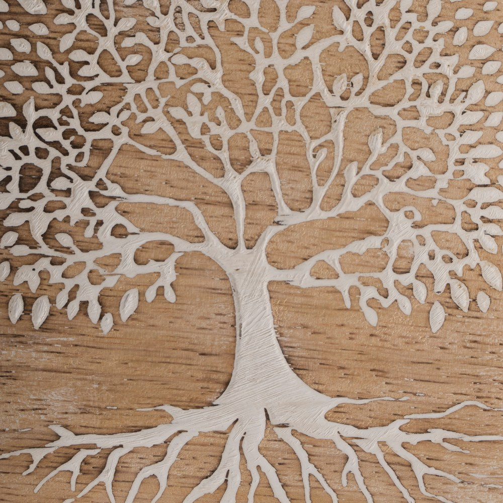 S/2 BANDEJAS BLANCO-NATURAL 15 X 15 X 2,50 CM
