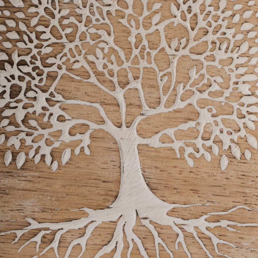 S/2 BANDEJAS BLANCO-NATURAL 15 X 15 X 2,50 CM