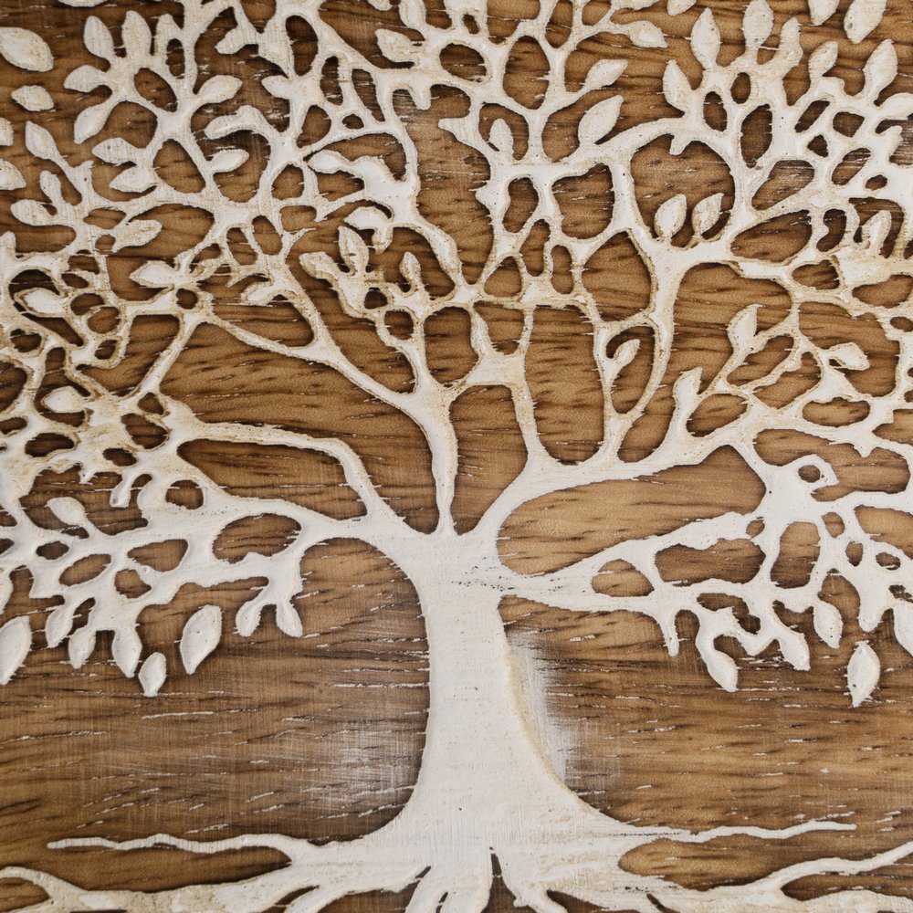 S/2 BANDEJAS BLANCO-NATURAL 25 X 15 X 2,50 CM