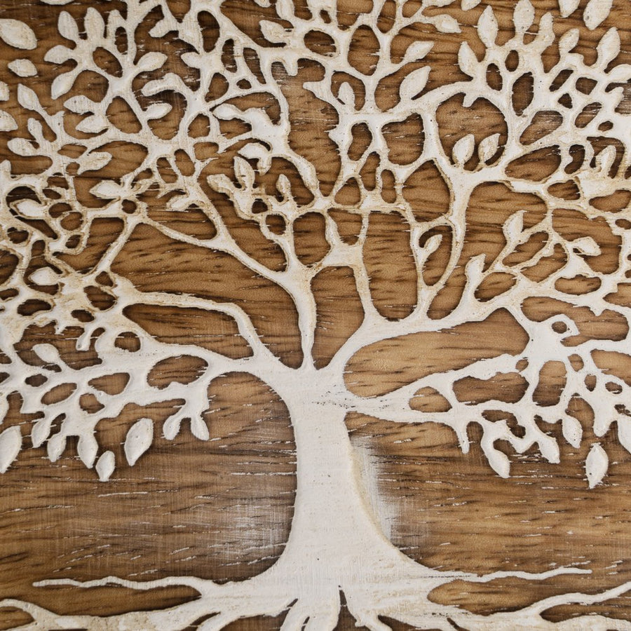S/2 BANDEJAS BLANCO-NATURAL 25 X 15 X 2,50 CM